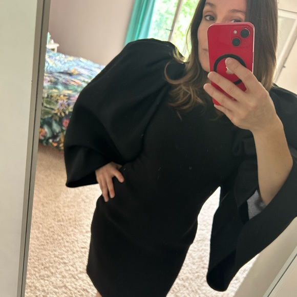 Marchesa black silk mini dress - Picture 4 of 5